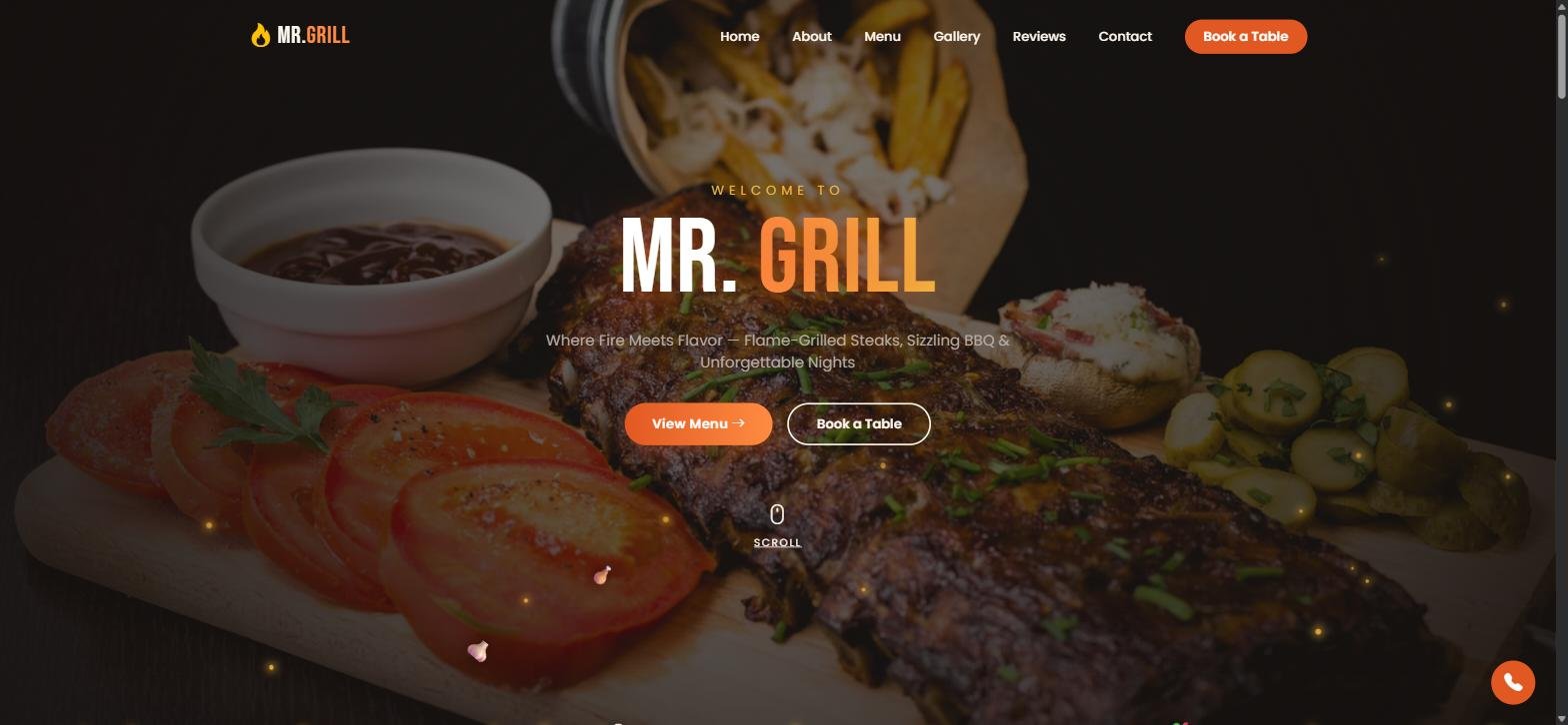 Case Study: Designing a Flame-Grilled Website for Mr. Grill